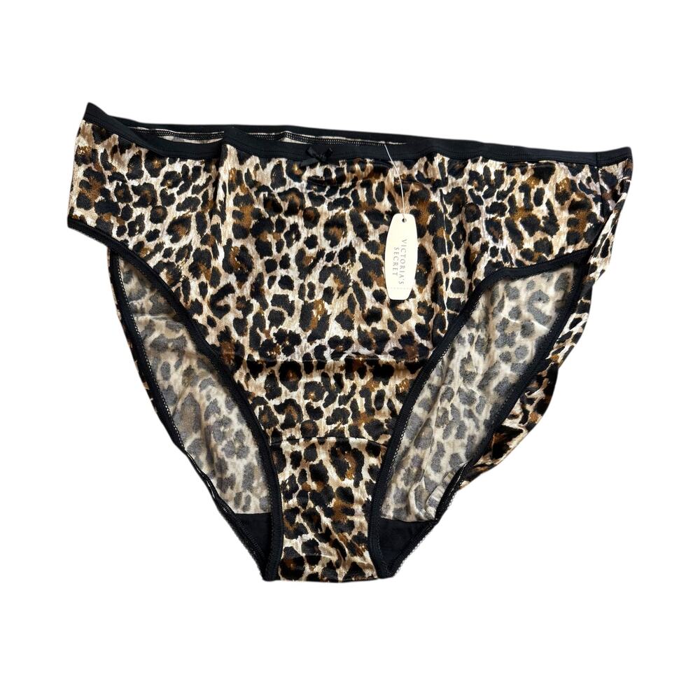 NWT Victoria's Secret Stretch Cotton High-Leg Brief Panty Size XL NEW - Picture 2 of 3